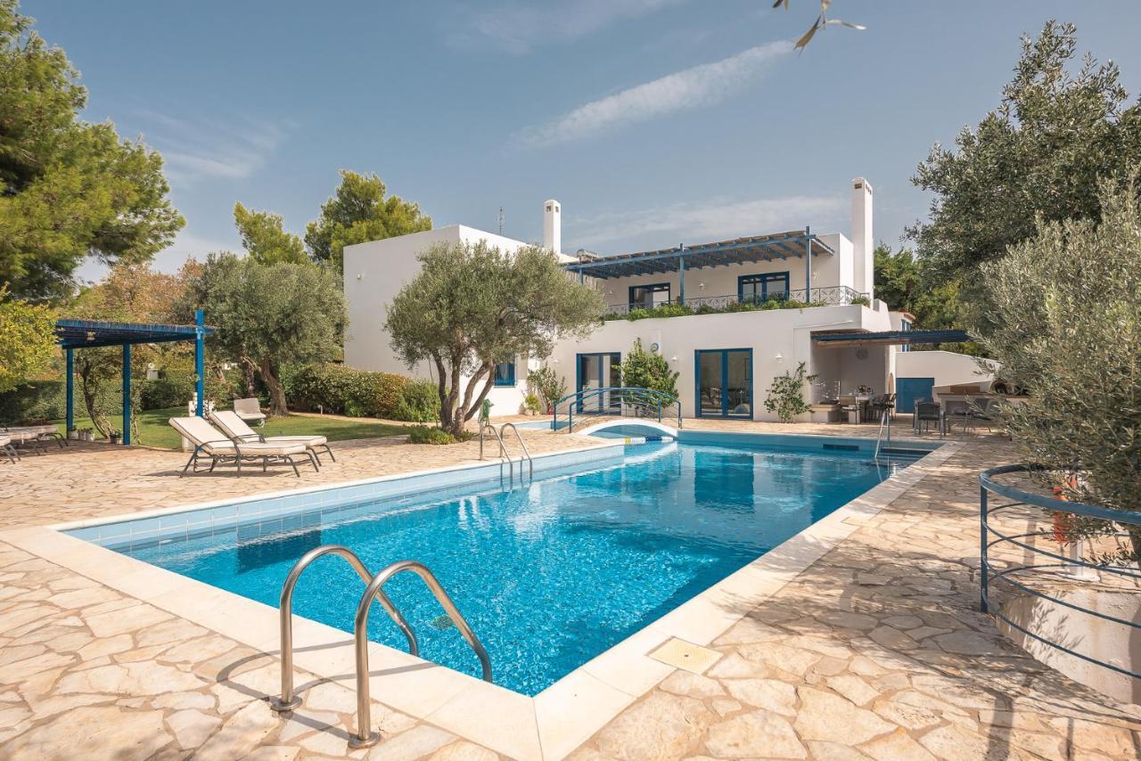 Summer Villa Pasiphae Private Pool - Bbq -Beach 2Min Sounion Luaran gambar