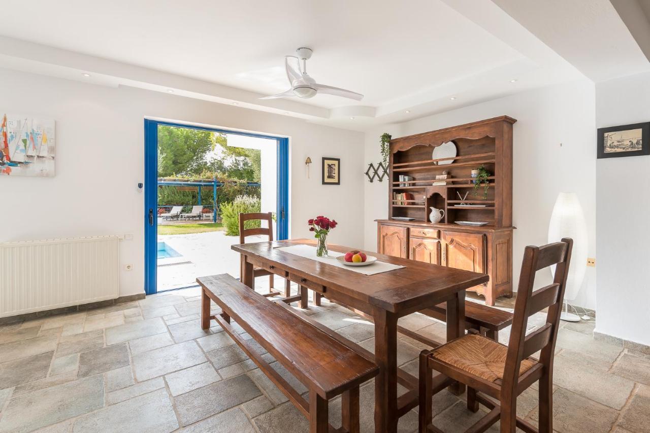 Summer Villa Pasiphae Private Pool - Bbq -Beach 2Min Sounion Luaran gambar