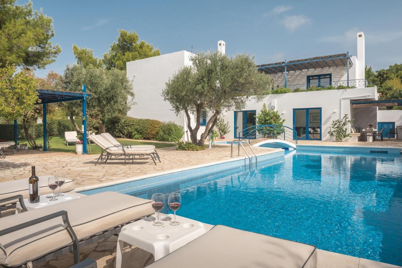 Summer Villa Pasiphae Private Pool - Bbq -Beach 2Min Sounion Luaran gambar