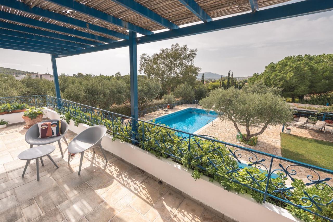 Summer Villa Pasiphae Private Pool - Bbq -Beach 2Min Sounion Luaran gambar