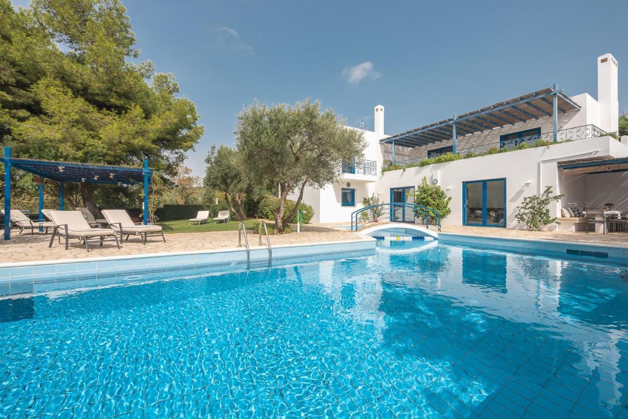 Summer Villa Pasiphae Private Pool - Bbq -Beach 2Min Sounion Luaran gambar